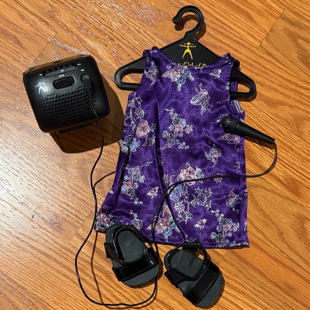 American Girl Karaoke Outfit and Machine